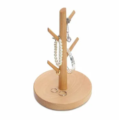 Natural Wood Tree Earring Holder,Bracelet Necklace Organizer Display Dongguan