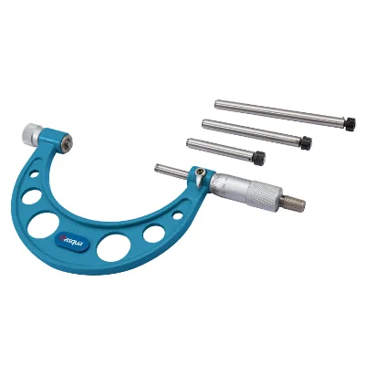 Dasqua Interchangeable Anvils Outside Micrometer 0-50mm 0-100mm 0-150mm 100-200mm 150-300mm 200-300mm External Micrometer
