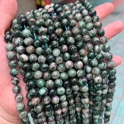 New Arrival Green Lepidolite Gemstone Beads Natural Loose Gemstone in All Sizes for Gemstone Necklace Bracelet