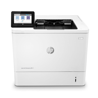 For HP LaserJet Enterprise M611dn Monochrome Printer with Built-in Ethernet & 2-sided Printing (7PS84A) White