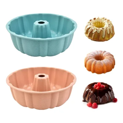 Silicone Round Cake Pan Heat Resistant Non-Stick Eco-Friendly Dishwasher Safe for Home Baking DIY