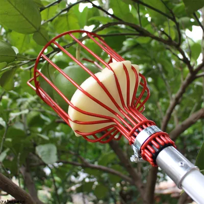Certified Complete Fruit Picking Tool with Telescopic Aluminum Tube for Altitude Garden Work