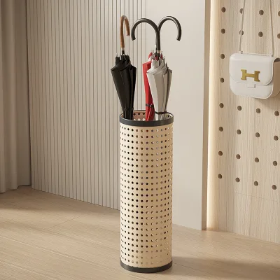 Nordic Umbrella Stand Rattan Bucket for Home