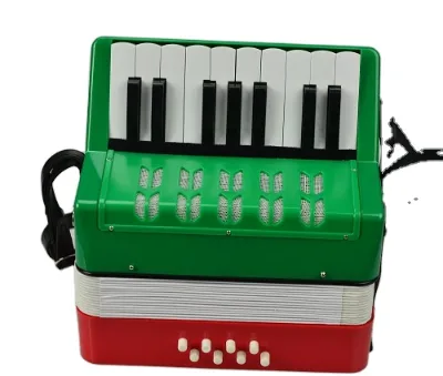 Piano Button Accordion 7keys 14bass Blue Red Green pink Black