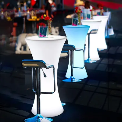 Contemporary Rechargeable LED Light Bar Table Durable Plastic Modern for Home Hotel Bar Color Change Features for Home Business