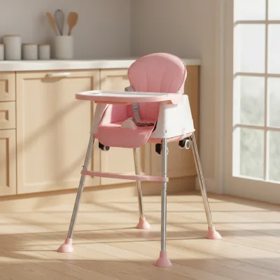 Hot Sale Baby Products Kids Dinning High Toddler Children Rubber Feeding Table Reclining Cute Baby Chair Multifunctional