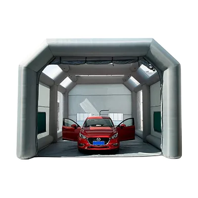 Cheap PVC/Oxford Inflatable Paint Booth with Blower for Car or Motorcycle
