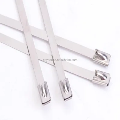 metal zip tie, 11.8 inch, 304 stainless steel zip tie Multipurpose metal zip tie