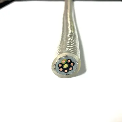 Transparent TPU Multi Core Flexible Control Cable, Clear Jacket Multi-conductor Underwater Signal Cable