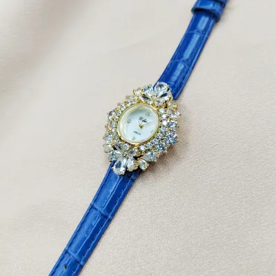 Fashion Luxury Popular Quartz Watch with MOP Dial Leather Strap OEM Accepted Design
