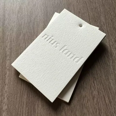 3D Raised Lettering Luxury Hang Tags