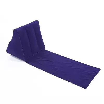 Popular Plastic Inflatable Triangle Back Cushion Outdoor for Travel