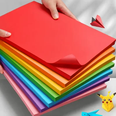 A4 Colored Printing Paper 80GSM 20 Assorted Colors Thin Soft Copy Paper for Handmade DIY Origami Kindergarten School Craft