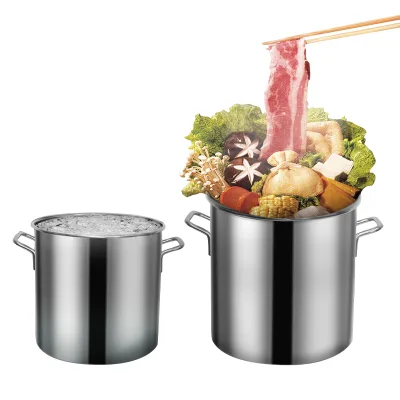 Commercial Stainless Steel Thickened Soup and Sauce Pot for Induction Cooker for Hotels and Restaurants