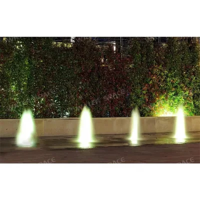 Water Space WF-006 Low Price Stainless Steel 304 Small Size Pool Pond Set Bubble Nozzle Decorative Water Fountains LED Light