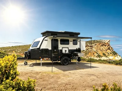 EcoCampor 13FT Custom Pop up Caravan with OEM ODM Service