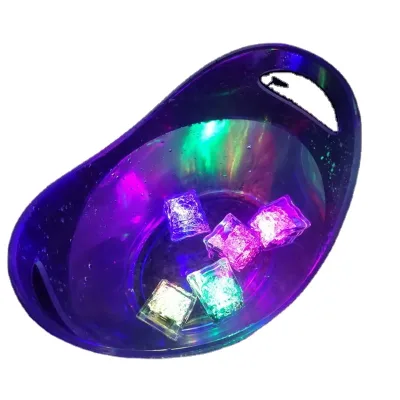 Party Supplies Flashing LED Ice Water Activated Plastic LED Cubes Light Led Lighted Cubes Ice Cheap Bar Party Ice Cubes