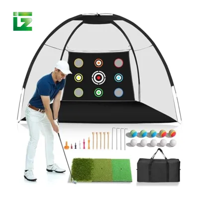 Customized High-quality Home Golf Swing Training Portable 10x7 Foot Golf Hitting Auxiliary Net