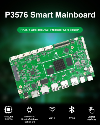 RK3576 Rockchip Octa-core AIoT Mainboard Android 14 4GB RAM 32GB ROM Android Linux Development MotherBoard