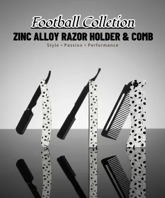 Professional Manual Razor Men's Facial Shaving Eyebrow Soccer Ball Trimming Haircut Zinc Alloy Razor Single Blade