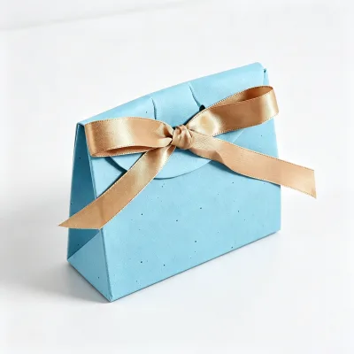 Plantable Seed Paper Gift Box Eco-Friendly Biodegradable Growable Wedding Candy Box Recyclable Holiday Party Gift Packaging