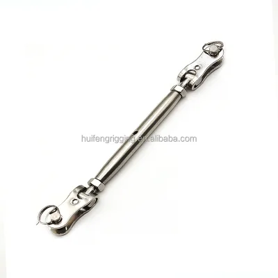 Huifeng Stainless Steel Toogle Turnbuckle Fence Wire Tensioner 304 316 Customized Rigging Screw US Type Turnbuckle