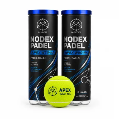 Padel Ball FIP Approved for PROS 57%-59% Wool Needle Felt Natural Rubber Core 65mm Diameter 135-145cm Rebounce Padel Balls