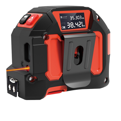 USB Lithium Battery Charging High Definition LCD Display Unit Conversion Length Area Volume Laser Measuring Tape Measure