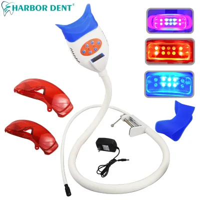 Dental Instrument Teeth Whitening Lamp Electric 3-color Light Teeth Whitening Machine/ Portable Teeth Whitening Machine