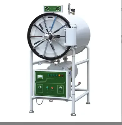 Horizontal  cylindrical  pressure steam  sterilizer