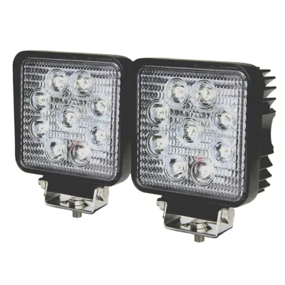 Universal Autos 27W LED Work Light Heavy Duty Truck Trailer Spot Flood Back Lamp 4.3 Inch
