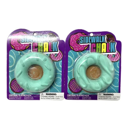 Sidewalk Chalk Custom Outdoor Washable Non-toxic Eco-friendly Donut Shaped Chalk Chalk Toys for Kids