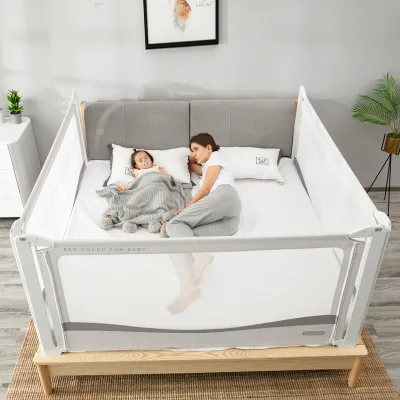 Adjustable Home Furniture Protect Safety Baby Play Fence Baby Bed Rail Luxury for Baby