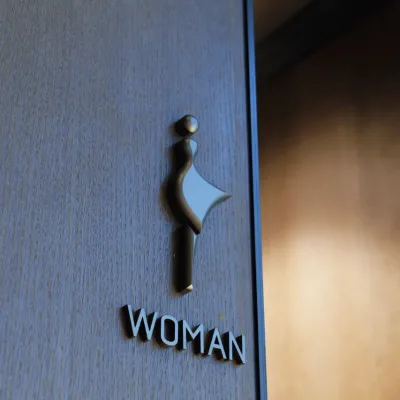 Men's and Women's Restroom Signage Custom Mall Office Creative Bathroom Public Toilet WC 3D Letter Three-dimensional Characters