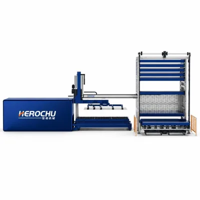 HEROCHU Customizable Smart Automation Loading and Unloading System Laser Vertical Plate Storage Automated Warehouse System ASRS