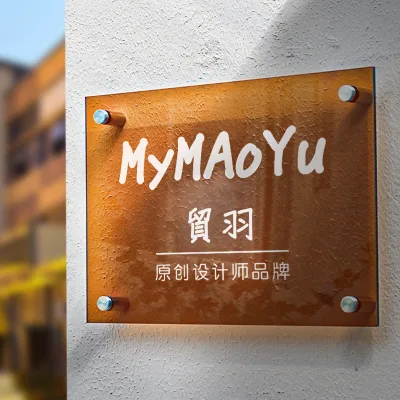 Colored Acrylic Billboard Customized Store Entrance Sign logo logo