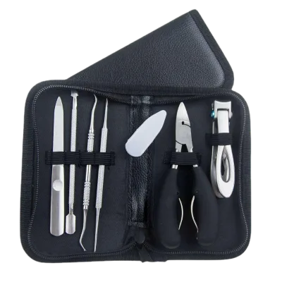 Stainless Steel Luxurious Ingrown Toenail Clipper Set Hawk-Bill Pliers Manicure Tools Professional Durable Kit for Gel Nail