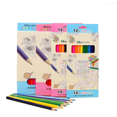 Drawing Colored Pencil for Kids Stationery Set 12-24 Color Graffiti Sketch Colors Pencils Children's Art Painting Coloring Pen