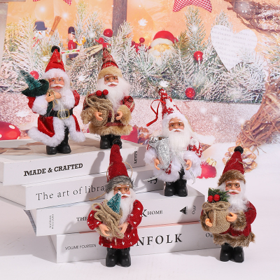 Duoyou Christmas Santa Claus Decoration  Hot Sale Different Design Standing Santa Claus Doll