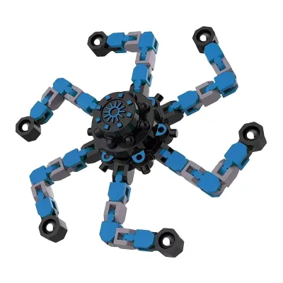 Novelty Fidget Spinner Diy Deformable Stress Relief Toy Fingertip Spin Top Antistress Mechanical Chain Gyroscope Toy for Kids