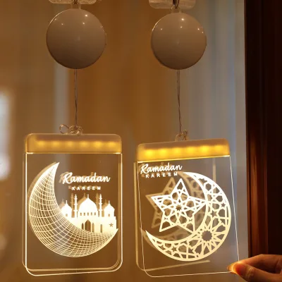 2023 Led Ramadan Lights Ramadan Lanterns Eid Mubarak Ramadan Decorations Kareem Islamic Decor