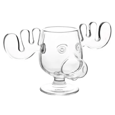 Deer Antler Shaped Christmas Shot Glass High Quality 300ml Crystal Wine Whiskey Tequila American Party
