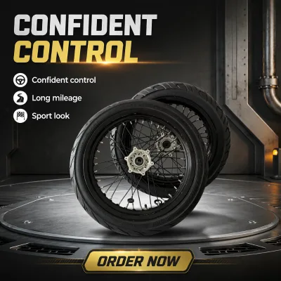 Fit Surron ultra Bee Wheels 17 Inch Rubber Tire with Custom Color and Size Logo for Replacement/Repair