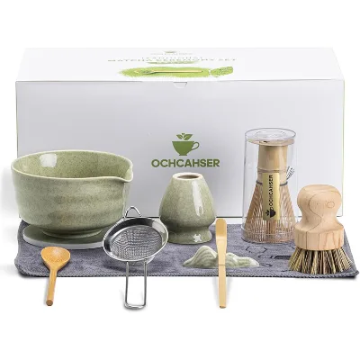 Customized Whisk Matcha Strainer Ceramic Green Matha Bowl Skillful Manufacture Bamboo Chasen Matcha Whisk