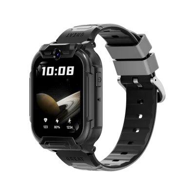 Children Square 4G Smart Watch 1.83inch IPS Display HD Camera Video Call Class Mode 800mAh IP67 Waterproof Alloy Band Android