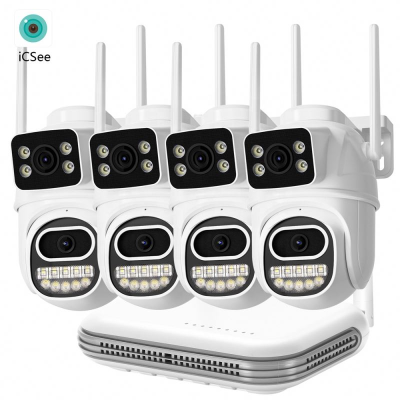 Video Surveillance 6 4 Cam in 1 Ip Camera 64Ch Cctv Kit 3 Channel Diy Control Systems Home Wi Fi 4K 32 Ch 16Mp Nvr Wireless