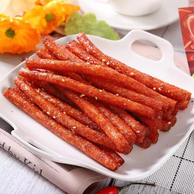 Viral Chinese Village Snacks Delicious Spicy Flavor Latiao Food Al Por Mayor Packaged in Wheat Bag Asian Snack