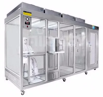Mobile Modular Cleanroom Chamber with Ceiling Grid System and Air Shower for Electronic Manufacturing