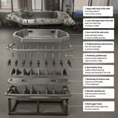 BOZE Rotomolding Boat Mold Manufacturer LLDPE Material Guangdong Origin
