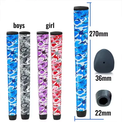 Camouflage Leather Oversize Golf Accessories Oem Golf Putter Grip Custom Logo Golf Club Grips in Stock